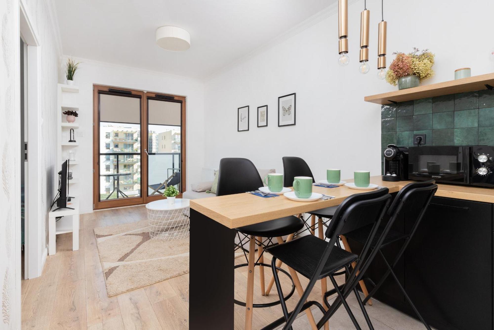 Starowiejska Apartment With Balcony Next To Arena Gdansk Stadium By Noclegi Renters Exterior foto